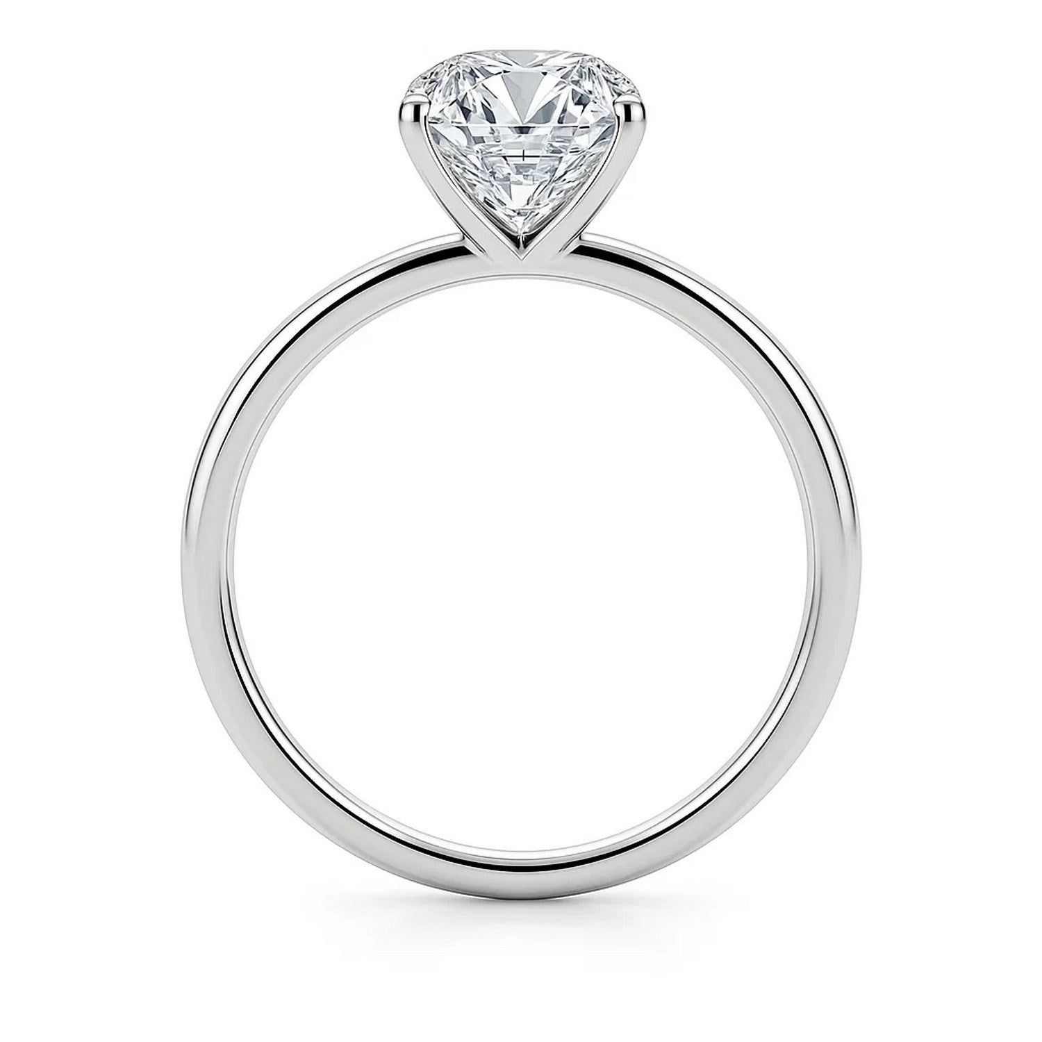 5 Carat Emerald Lab Grown IGI G/VS1 Diamond Solitaire Ring in 14K White Gold