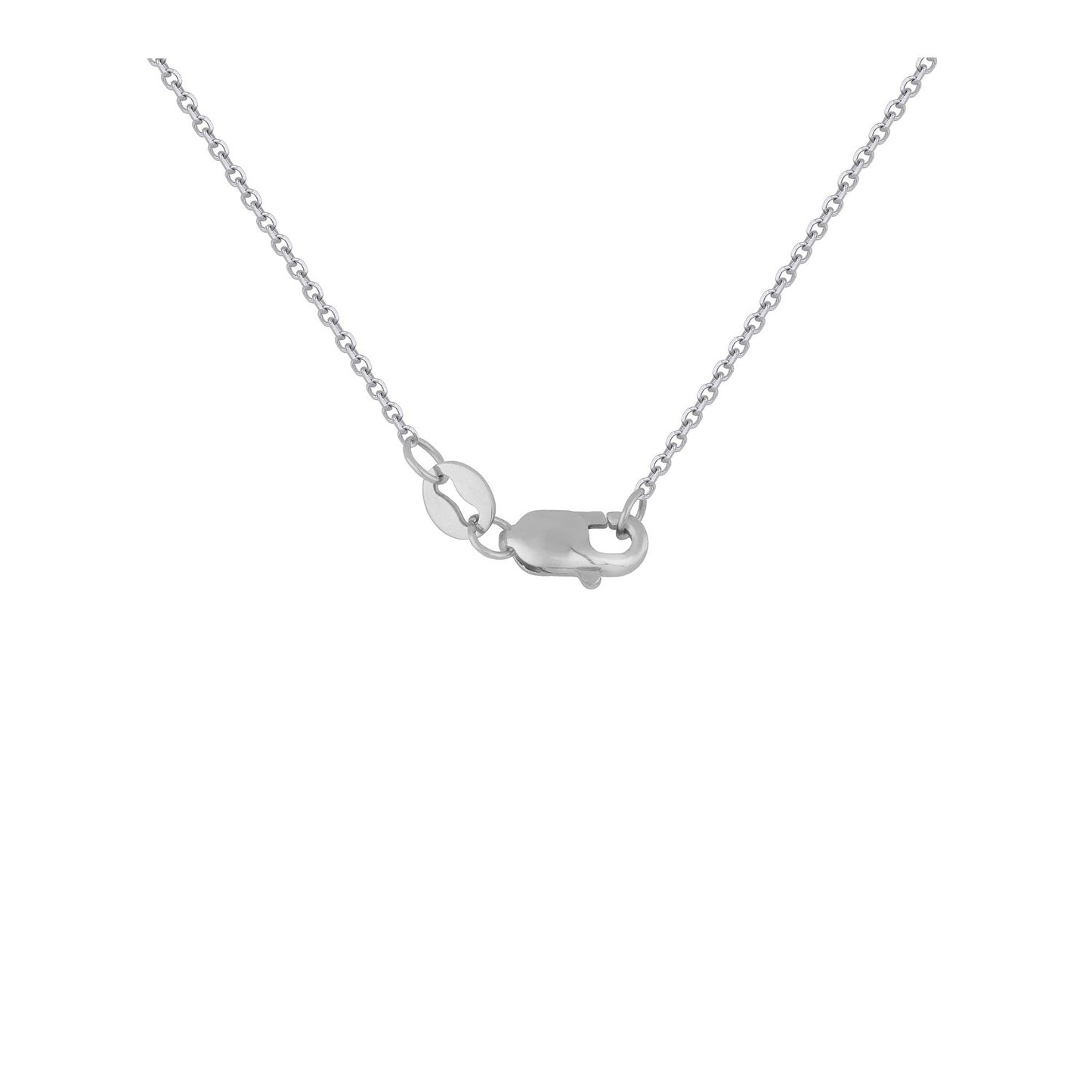 Double Infinity Diamond Pendant in 14k White Gold