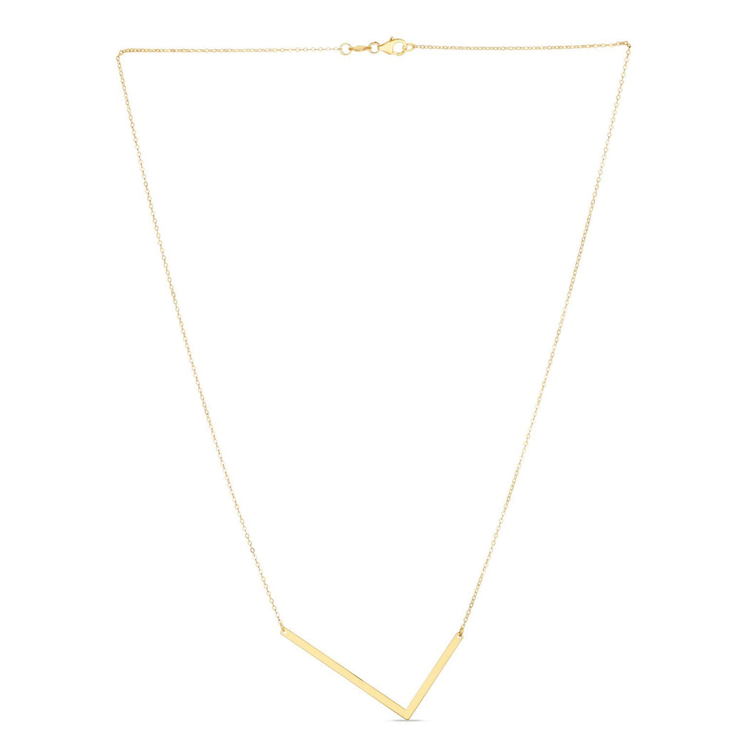 14K Yellow Gold Yours Truly Large Initial L Necklace
