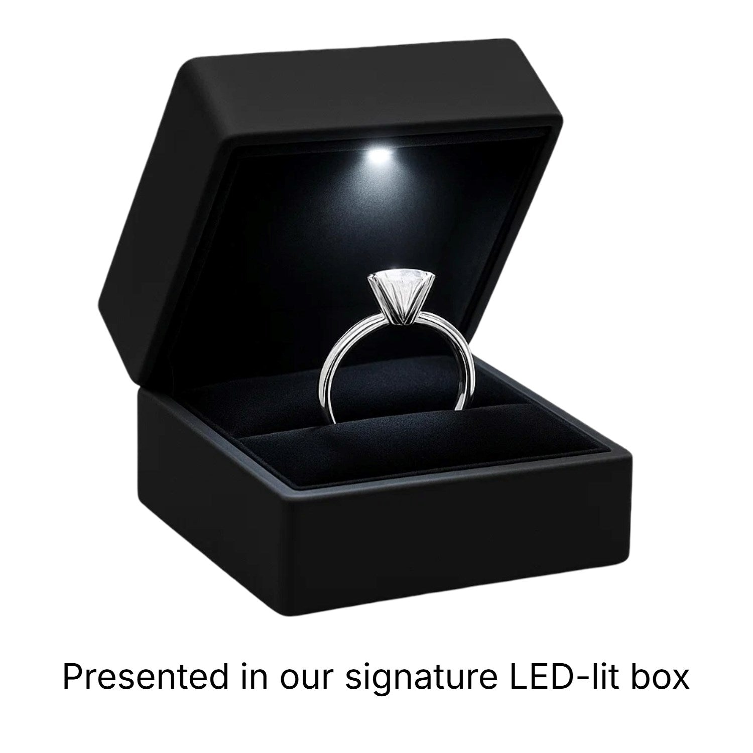 2 Carat Oval Lab Grown IGI G/VS1 Diamond Solitaire Ring in 10K White Gold