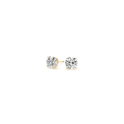 1/2 cttw Lab Grown Round Diamond Stud Earrings 14k Yellow Gold (G/VS2)