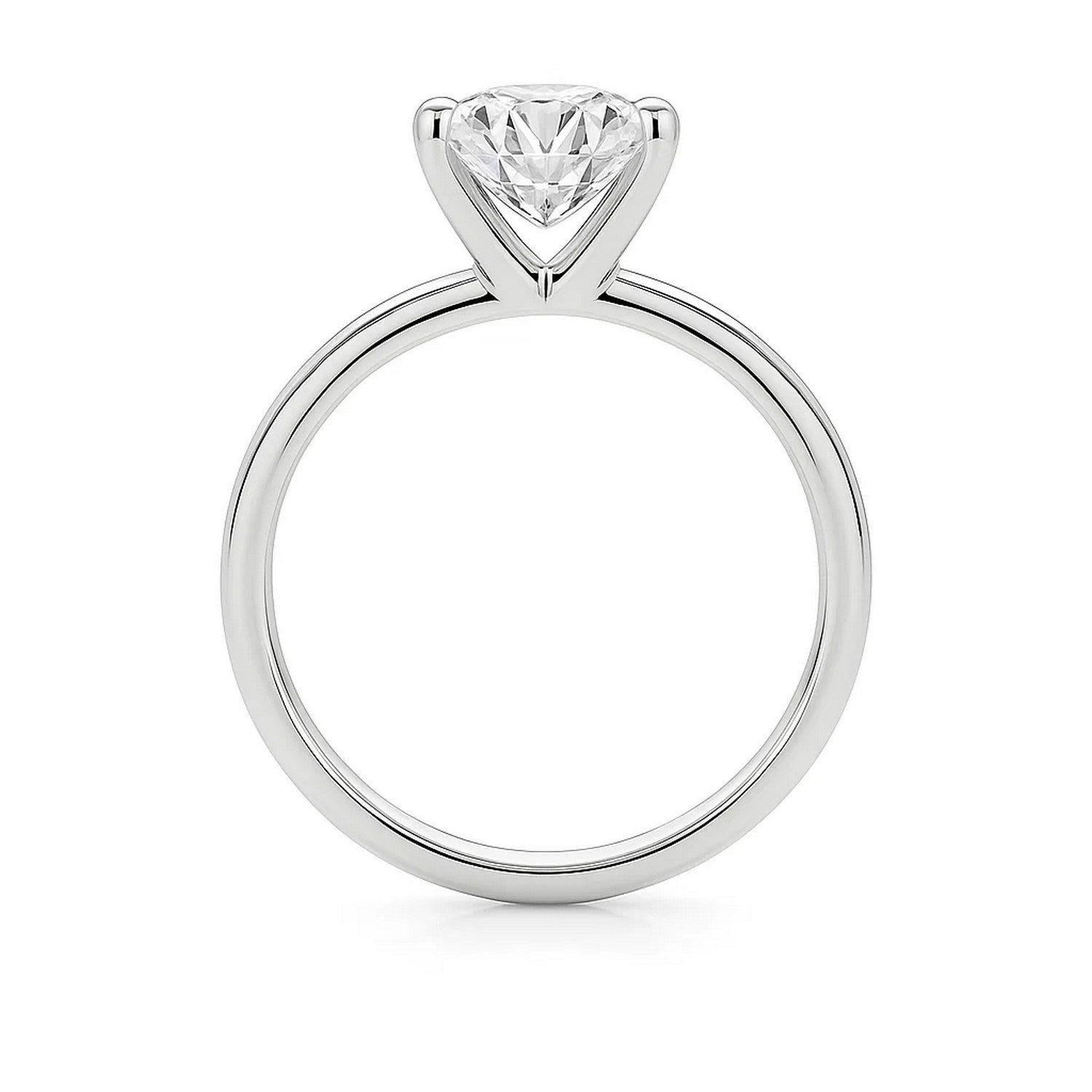 2 Carat Princess Lab Grown IGI G/VS1 Diamond Solitaire Ring in 14K White Gold