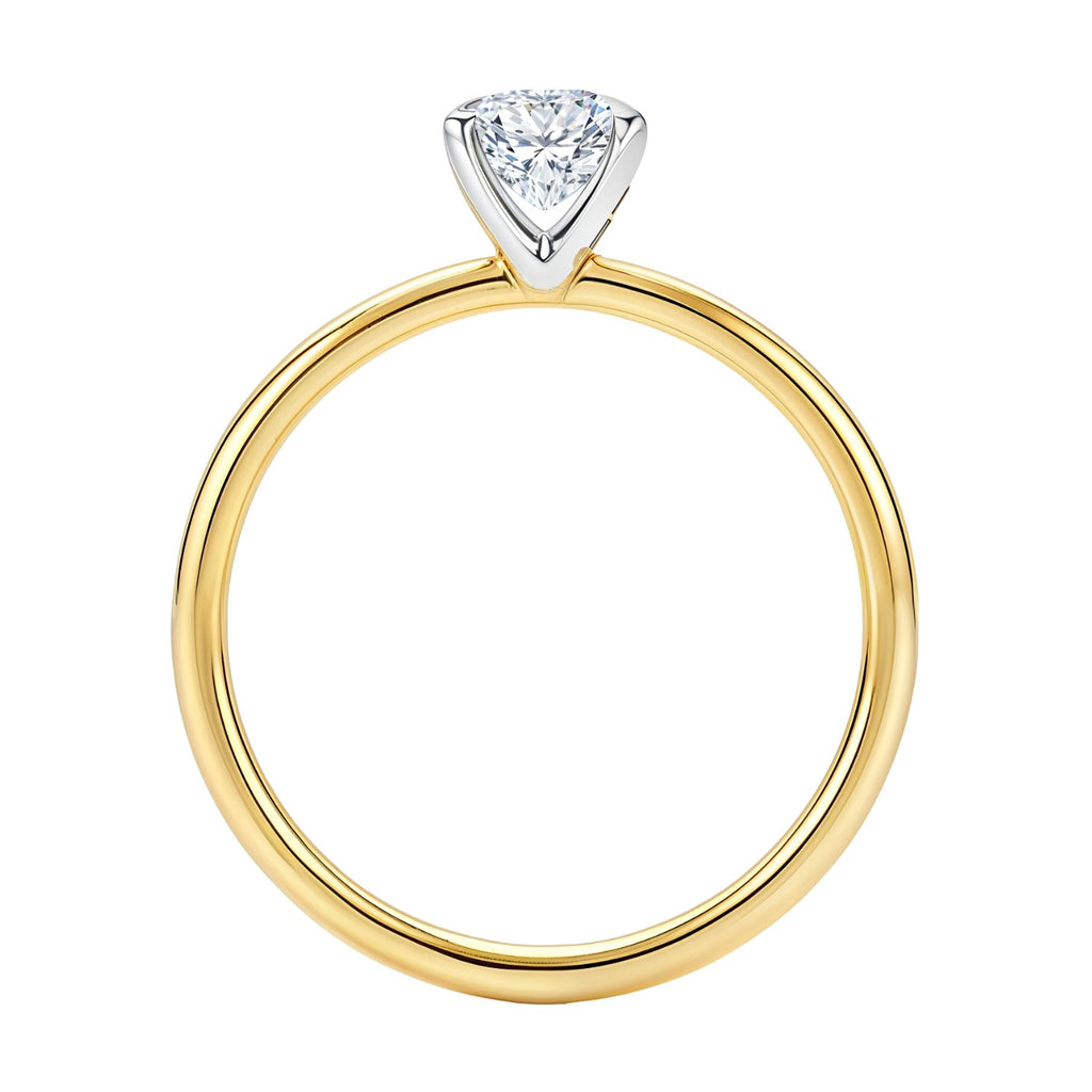 1.50Ct Emerald Lab Grown IGI G/VS1 Diamond Ring in 14K Yellow Gold