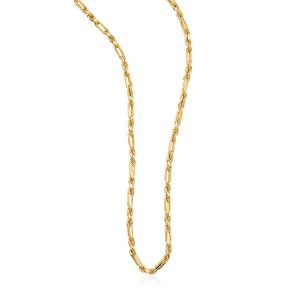 14k Yellow Gold Figaro Chain Necklace