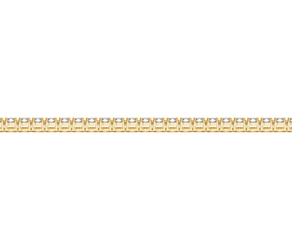 Lab Grown Round Diamond Tennis Bracelet in 14k Yellow Gold (3 cctw F/G  VS2/SI1)