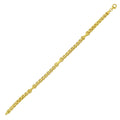 14K Yellow Gold Round Box Hardware Bracelet