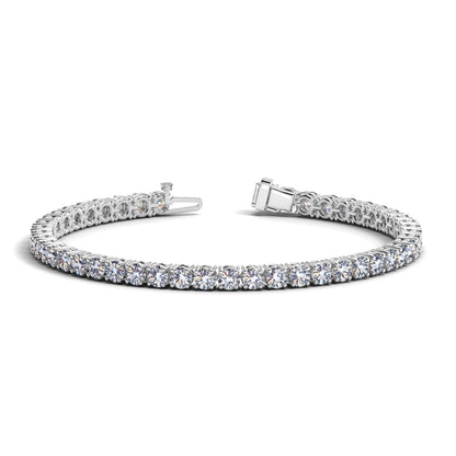 Lab Grown Round Diamond Tennis Bracelet in 14k White Gold (8 cctw F/G  VS2/SI1)