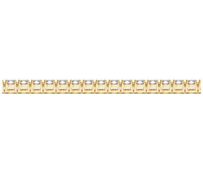 Lab Grown Round Diamond Tennis Bracelet in 14k Yellow Gold (8 cctw F/G  VS2/SI1)