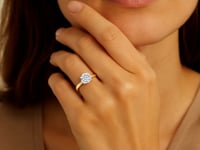 1 1/2 Carat Round Lab Grown IGI G/VS1 Diamond Solitaire Ring in 14K Yellow Gold