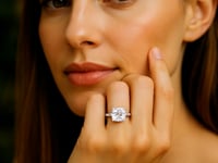 2 Carat Cushion Lab Grown IGI G/VS1 Diamond Solitaire Ring in 10K White Gold