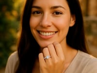 1 Carat Radiant Lab Grown IGI G/VS1 Diamond Solitaire Ring in 10K White Gold