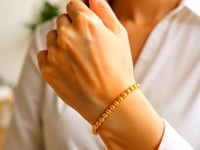 14k Yellow Gold Bead Bracelet  (5.00 mm)