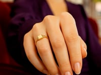 Mini Signet Ring in 14K Yellow Gold (2.00 mm)